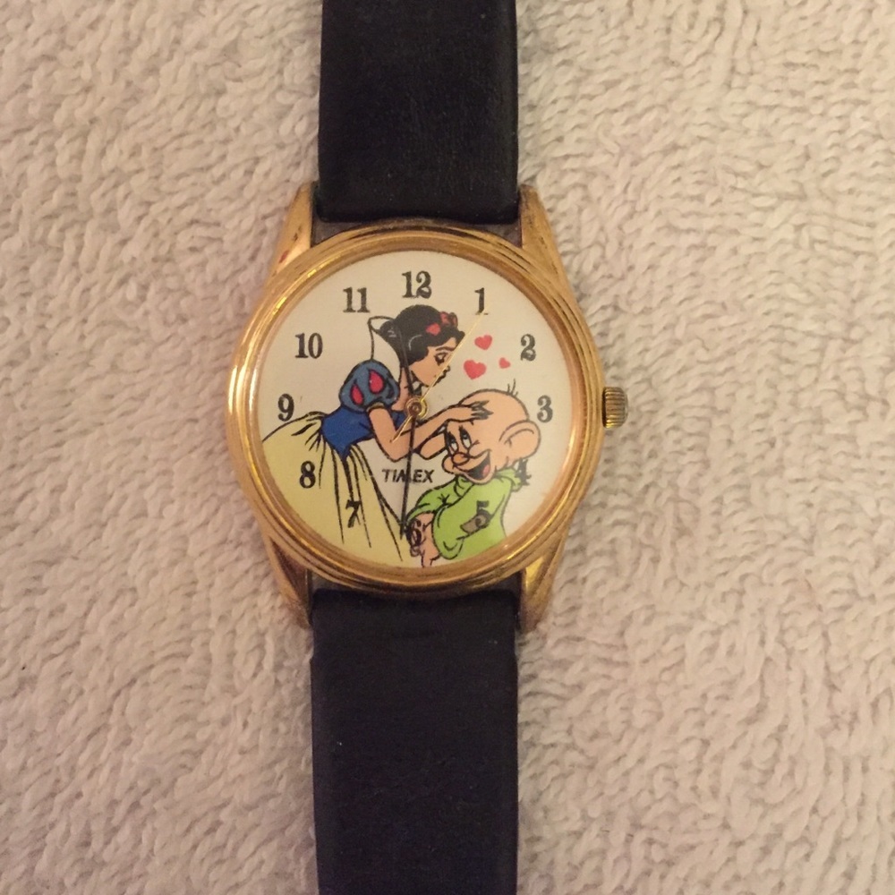 Vintage Snow White & Dopey watch  no battery needs new band